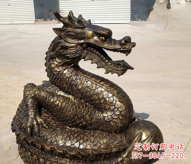 宜宾铸铜神龙雕塑