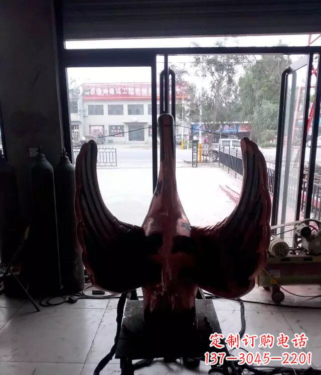 宜宾铸铜天鹅公园动物铜雕 (2)