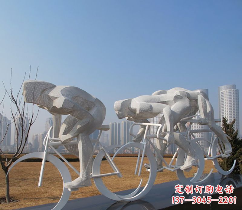 宜宾自行车比赛不锈钢雕塑