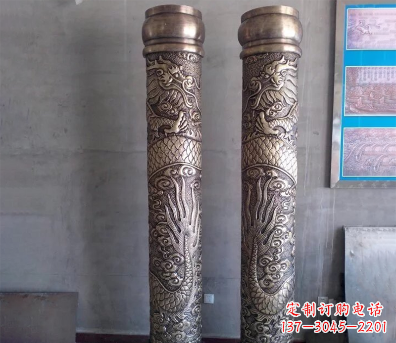 宜宾铜雕龙柱